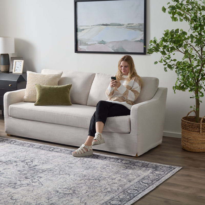 Hokku Designs Jonney Upholstered Sofa & Reviews | Wayfair Hokku Designs Jonney Upholstered Sofa & Reviews | Wayfair